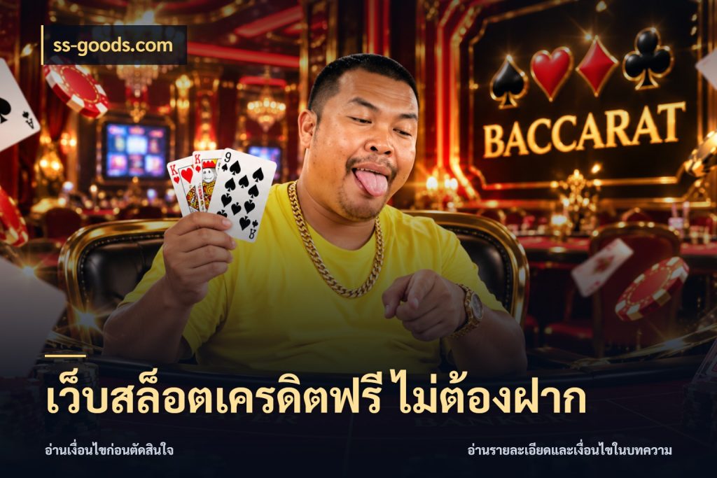 เว็บสล็อตเครดิตฟรี ไม่ต้องฝาก ss-goods.com เลือกสไตล์ความสนุกจากรูปแบบเครดิต