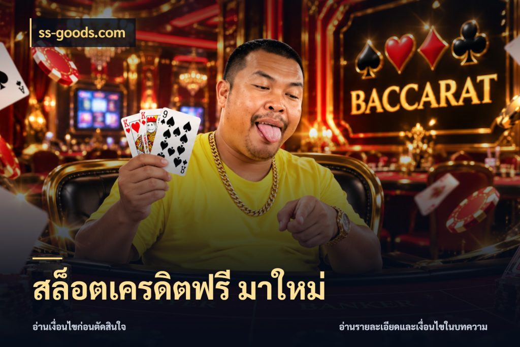 สล็อตเครดิตฟรี มาใหม่ เปิดประเด็นเครดิตฟรีสำหรับคนชอบลุ้น สไตล์ ss-goods.com