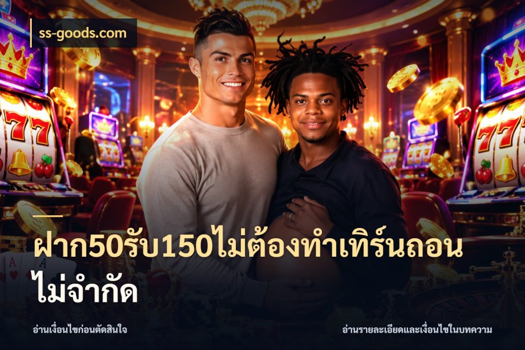 ฝาก50รับ150ไม่ต้องทําเทิร์นถอนไม่จํากัด ss-goods.com สีสันของโปรฝากและยอดรับ