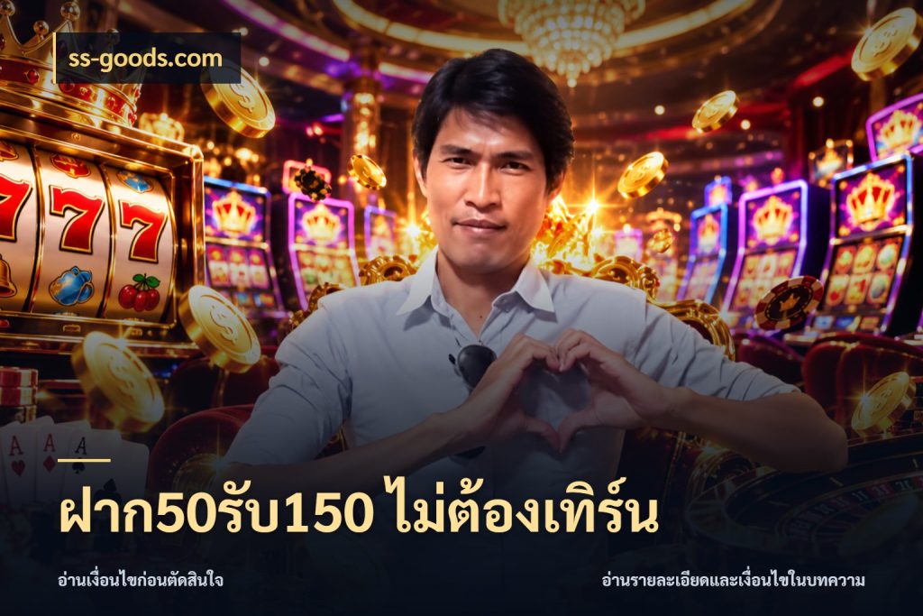 ฝาก50รับ150 ไม่ต้องเทิร์น เครดิตกับรูปแบบโปรที่ตรงใจ สไตล์ ss-goods.com