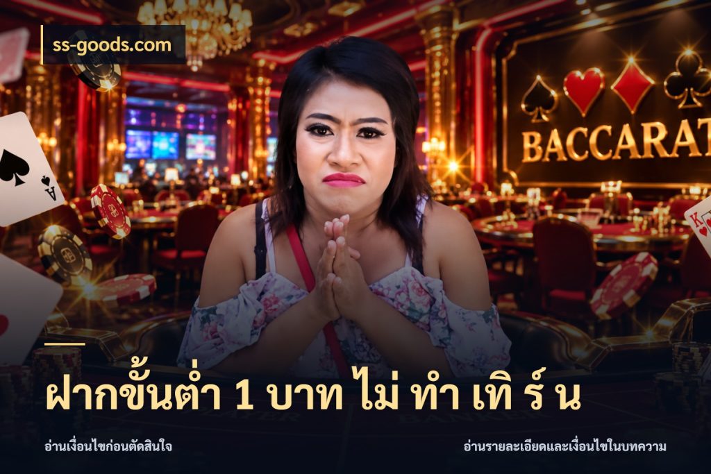 ฝากขั้นต่ำ 1 บาท ไม่ ทำ เทิ ร์ น จำนวนเริ่มต้นกับรายละเอียดที่สายเกมสนใจ สไตล์ ss-goods.com