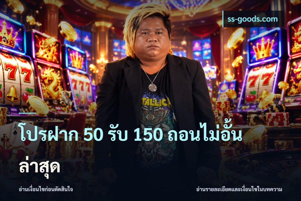 โปรฝาก 50 รับ 150 ถอนไม่อั้นล่าสุด
