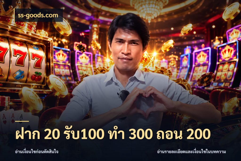 ฝาก 20 รับ100 ทํา 300 ถอน 200 ss-goods.com สนุกกับตัวเลือกโปรในสไตล์ของคุณ