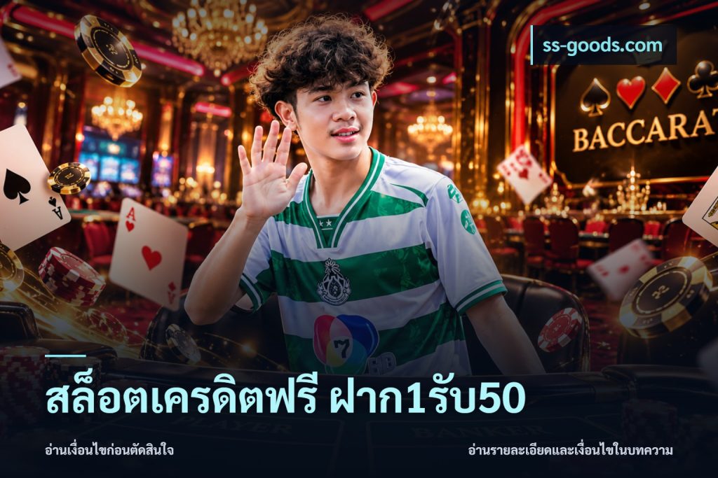 สล็อตเครดิตฟรี ฝาก1รับ50