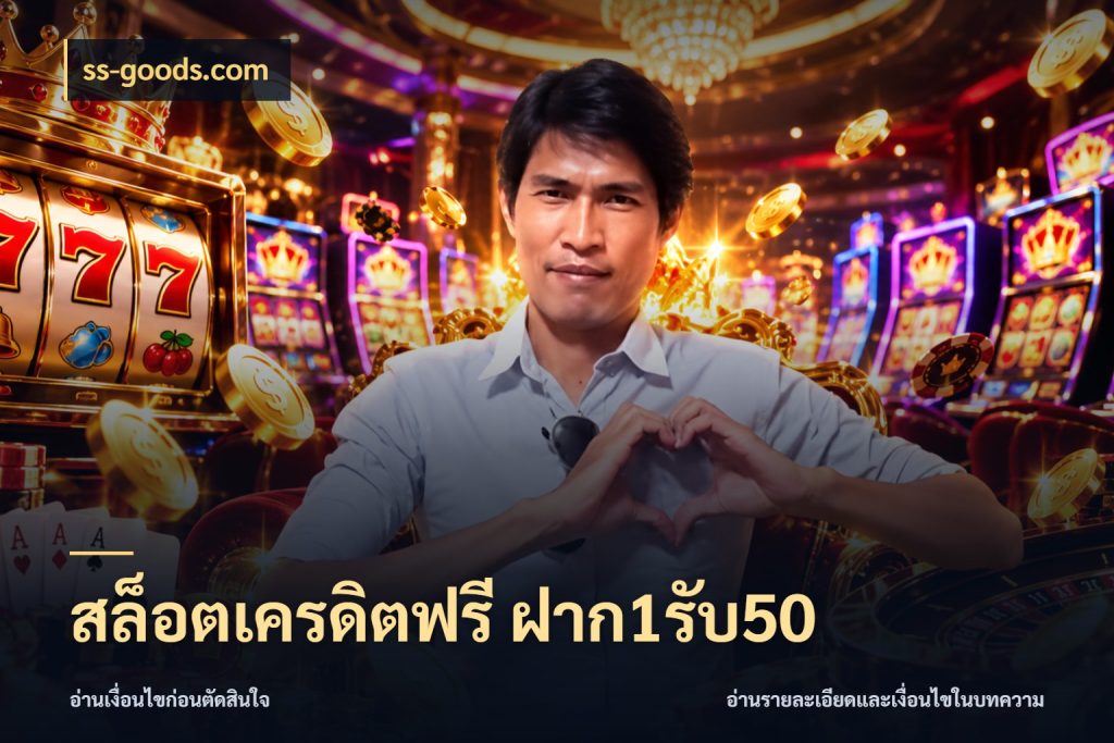 สล็อตเครดิตฟรี ฝาก1รับ50 สีสันของโปรฝากและยอดรับ กับ ss-goods.com