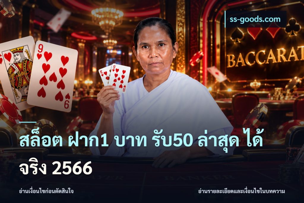 สล็อต ฝาก1 บาท รับ50 ล่าสุด ได้ จริง 2566