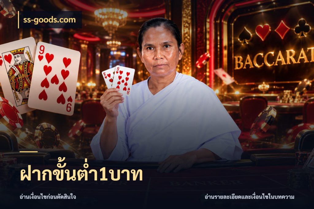 ฝากขั้นต่ำ1บาท ss-goods.com จำนวนเริ่มต้นกับสไตล์เกมที่ชอบ