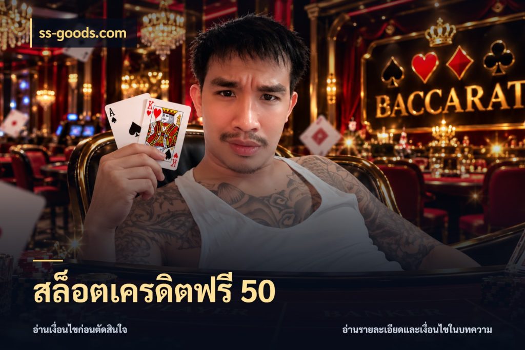 สล็อตเครดิตฟรี 50 เครดิตฟรีกับจังหวะลุ้นที่คุณเลือก กับ ss-goods.com