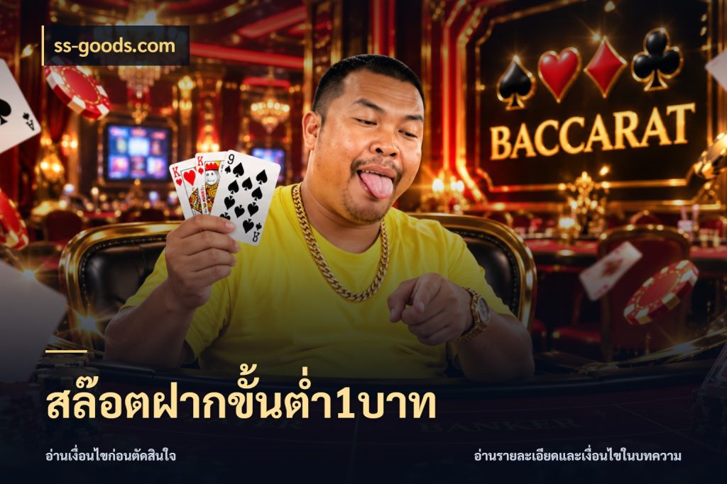 สล๊อตฝากขั้นต่ำ1บาท จำนวนเริ่มต้นกับรายละเอียดที่สายเกมสนใจ ในมุม ss-goods.com