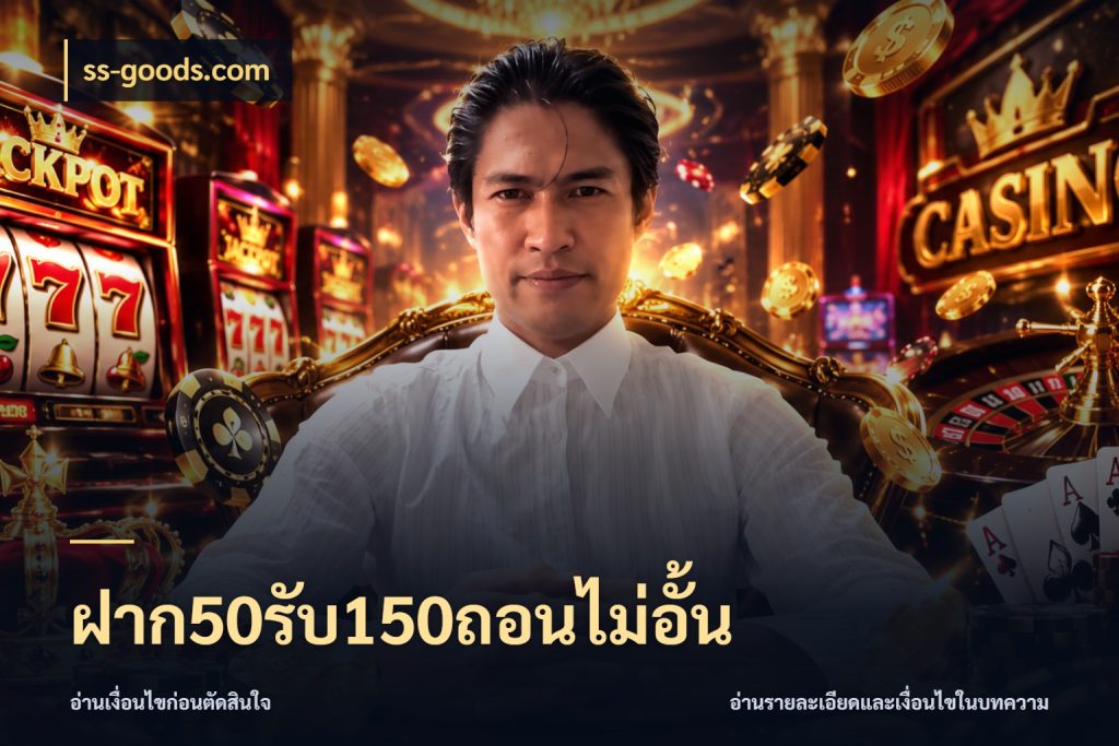 ฝาก50รับ150ถอนไม่อั้น เปิดมุมโปรให้เข้ากับเกมแนวโปรด กับ ss-goods.com