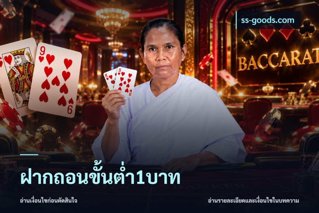 ฝากถอนขั้นต่ำ1บาท
